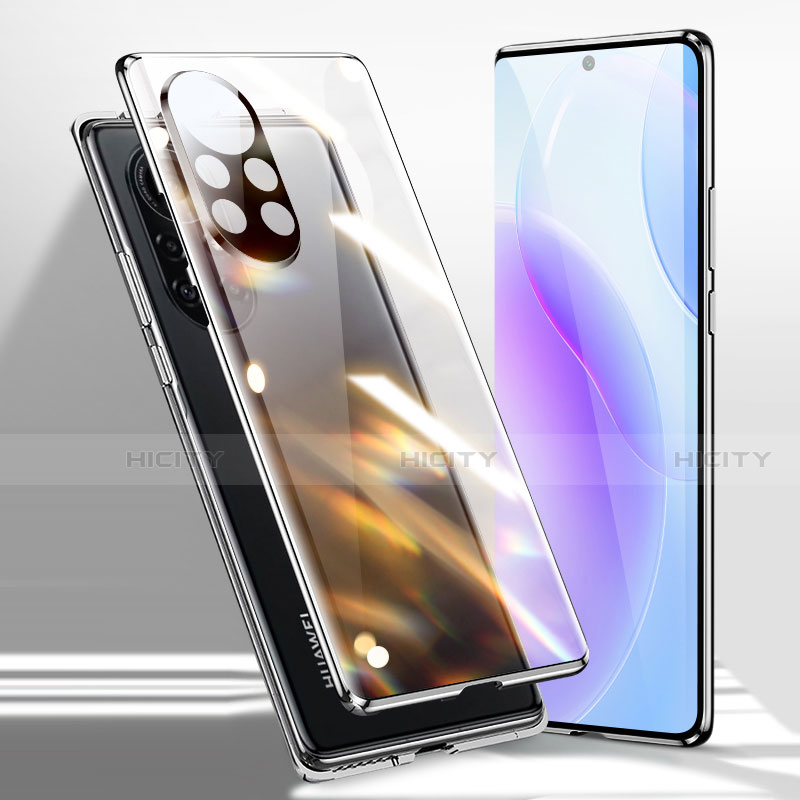 Handyhülle Hülle Luxus Aluminium Metall Rahmen Spiegel 360 Grad Ganzkörper Tasche für Huawei Nova 8 5G groß