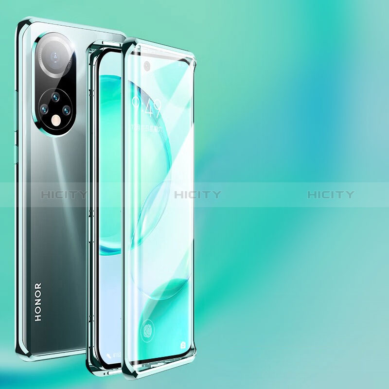 Handyhülle Hülle Luxus Aluminium Metall Rahmen Spiegel 360 Grad Ganzkörper Tasche für Huawei Nova 9