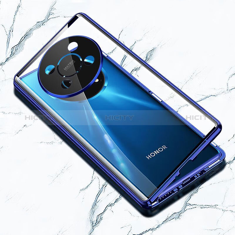 Handyhülle Hülle Luxus Aluminium Metall Rahmen Spiegel 360 Grad Ganzkörper Tasche für Huawei Nova Y91