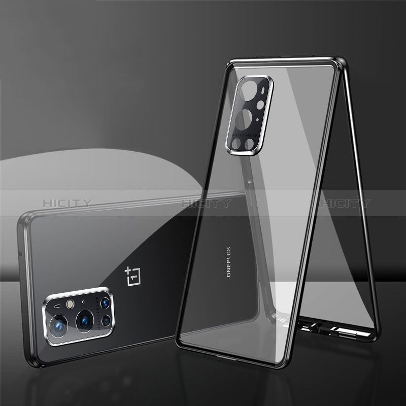 Handyhülle Hülle Luxus Aluminium Metall Rahmen Spiegel 360 Grad Ganzkörper Tasche für OnePlus 9 Pro 5G