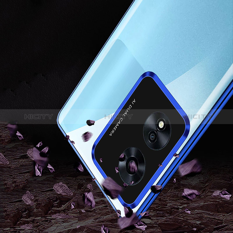 Handyhülle Hülle Luxus Aluminium Metall Rahmen Spiegel 360 Grad Ganzkörper Tasche für Oppo A1 Pro 5G