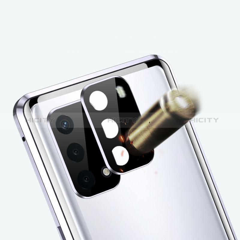 Handyhülle Hülle Luxus Aluminium Metall Rahmen Spiegel 360 Grad Ganzkörper Tasche für Oppo A16