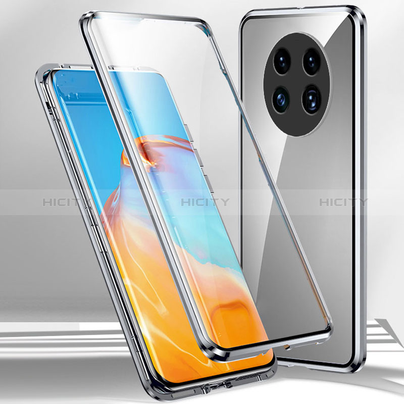 Handyhülle Hülle Luxus Aluminium Metall Rahmen Spiegel 360 Grad Ganzkörper Tasche für Oppo A2 Pro 5G