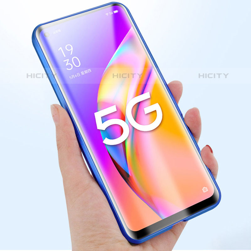 Handyhülle Hülle Luxus Aluminium Metall Rahmen Spiegel 360 Grad Ganzkörper Tasche für Oppo F19 Pro+ Plus 5G