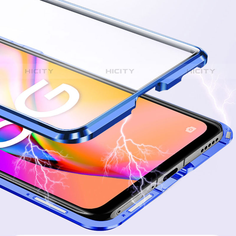 Handyhülle Hülle Luxus Aluminium Metall Rahmen Spiegel 360 Grad Ganzkörper Tasche für Oppo F19 Pro+ Plus 5G