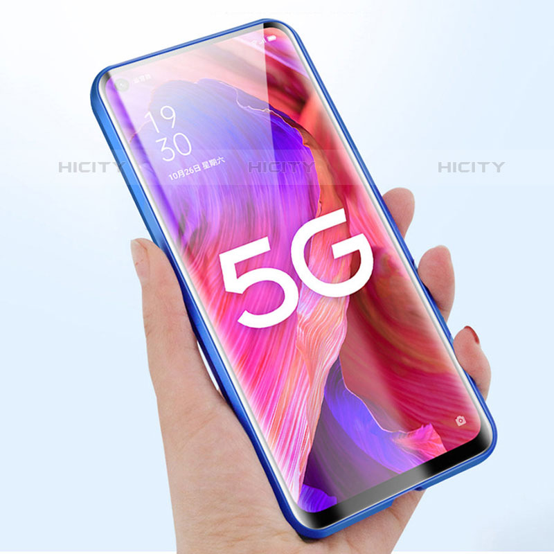 Handyhülle Hülle Luxus Aluminium Metall Rahmen Spiegel 360 Grad Ganzkörper Tasche für Oppo Find X3 Pro 5G