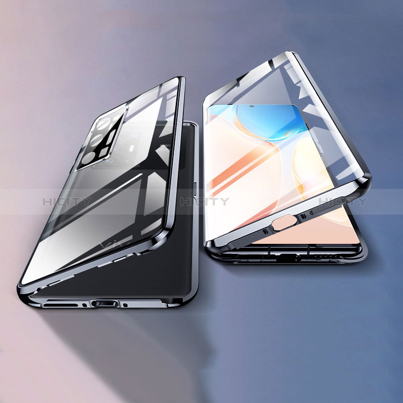 Handyhülle Hülle Luxus Aluminium Metall Rahmen Spiegel 360 Grad Ganzkörper Tasche für Vivo X70 Pro 5G