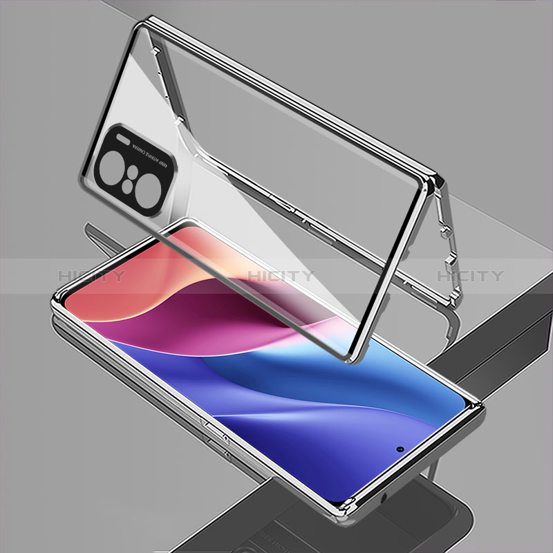 Handyhülle Hülle Luxus Aluminium Metall Rahmen Spiegel 360 Grad Ganzkörper Tasche für Xiaomi Mi 11i 5G groß