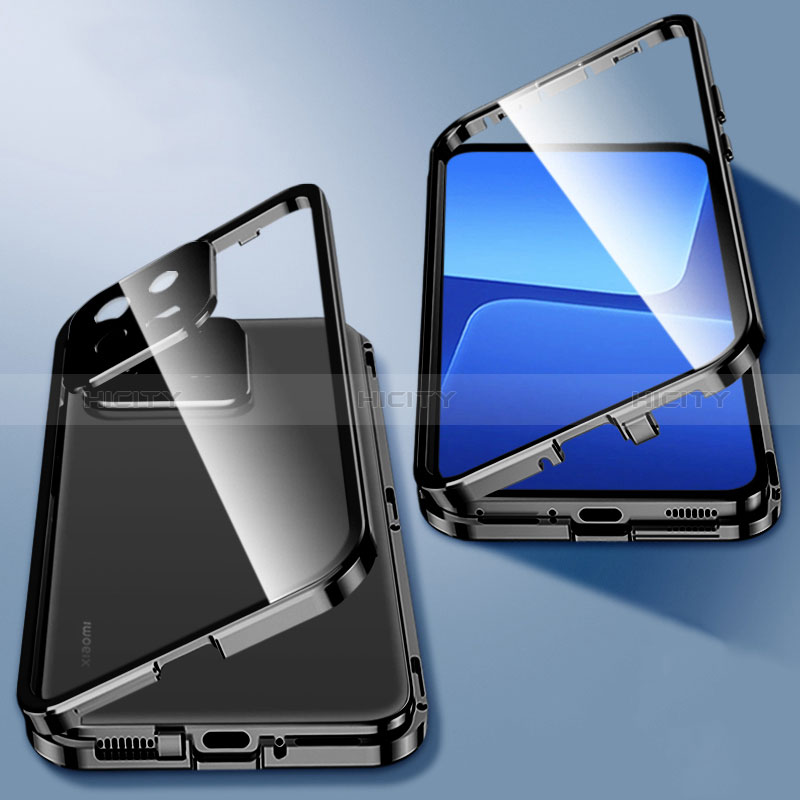Handyhülle Hülle Luxus Aluminium Metall Rahmen Spiegel 360 Grad Ganzkörper Tasche für Xiaomi Mi 13 5G