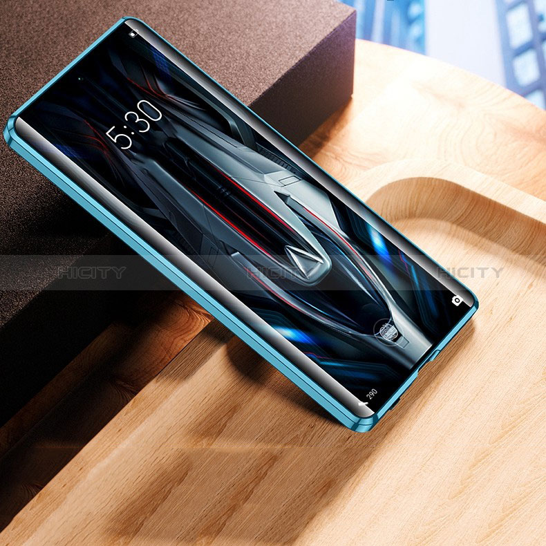 Handyhülle Hülle Luxus Aluminium Metall Rahmen Spiegel 360 Grad Ganzkörper Tasche für Xiaomi Poco F4 GT 5G groß