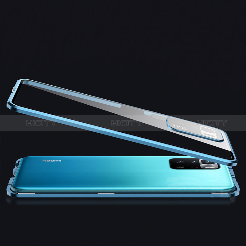 Handyhülle Hülle Luxus Aluminium Metall Rahmen Spiegel 360 Grad Ganzkörper Tasche für Xiaomi Poco X3 GT 5G