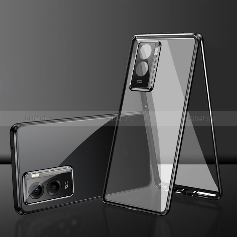 Handyhülle Hülle Luxus Aluminium Metall Rahmen Spiegel 360 Grad Ganzkörper Tasche für Xiaomi Redmi A2 Plus groß