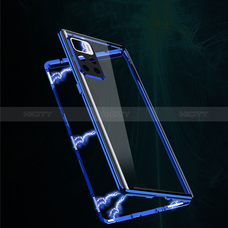 Handyhülle Hülle Luxus Aluminium Metall Rahmen Spiegel 360 Grad Ganzkörper Tasche für Xiaomi Redmi Note 11T 5G groß