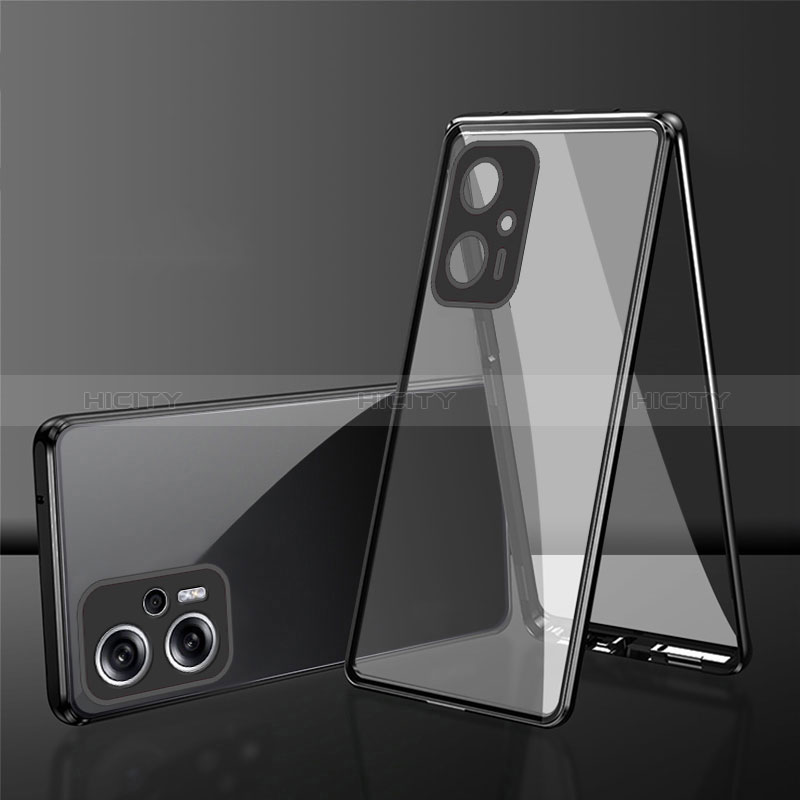 Handyhülle Hülle Luxus Aluminium Metall Rahmen Spiegel 360 Grad Ganzkörper Tasche für Xiaomi Redmi Note 11T Pro 5G