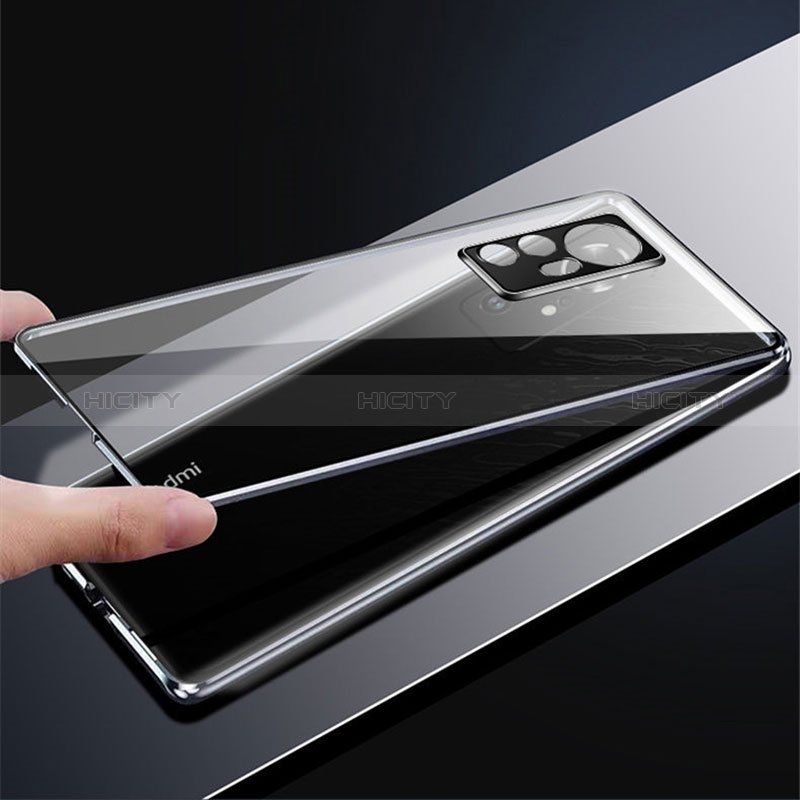 Handyhülle Hülle Luxus Aluminium Metall Rahmen Spiegel 360 Grad Ganzkörper Tasche für Xiaomi Redmi Note 12S groß