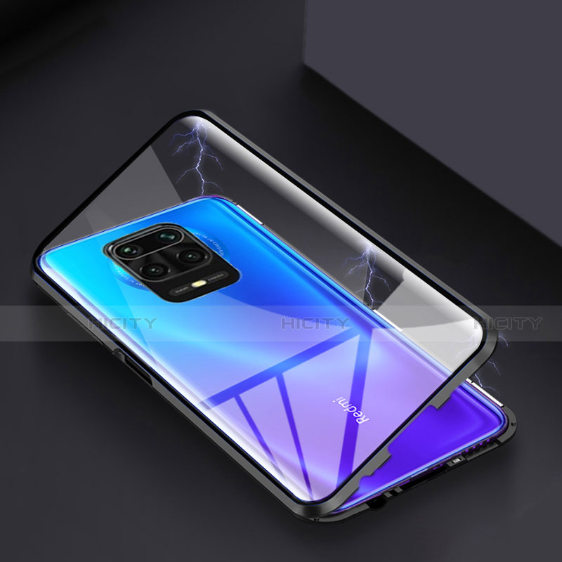 Handyhülle Hülle Luxus Aluminium Metall Rahmen Spiegel 360 Grad Ganzkörper Tasche für Xiaomi Redmi Note 9 Pro