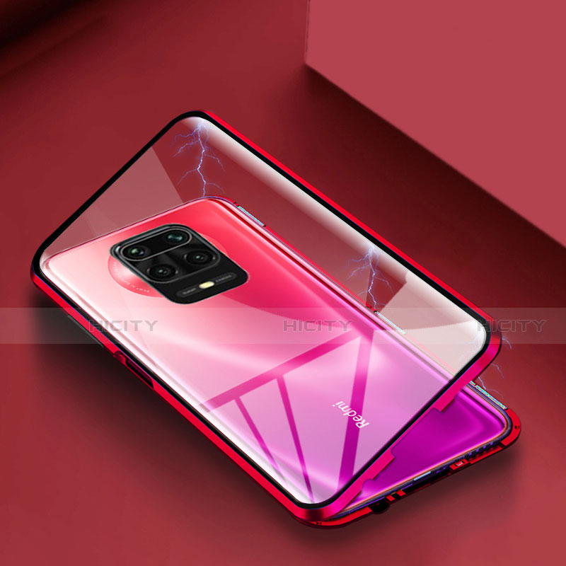 Handyhülle Hülle Luxus Aluminium Metall Rahmen Spiegel 360 Grad Ganzkörper Tasche für Xiaomi Redmi Note 9 Pro Max groß