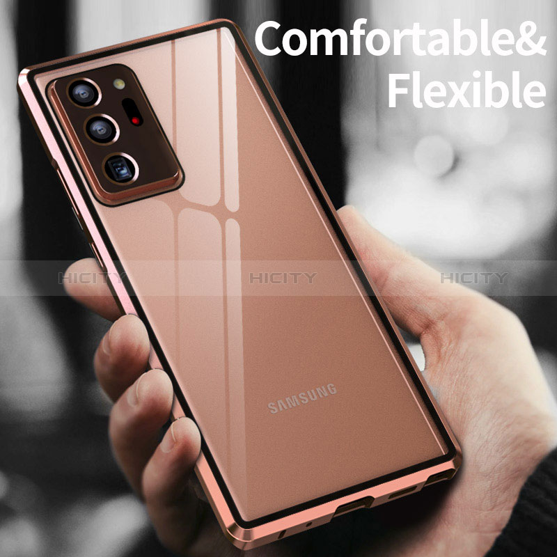 Handyhülle Hülle Luxus Aluminium Metall Rahmen Spiegel 360 Grad Ganzkörper Tasche LK1 für Samsung Galaxy Note 20 Ultra 5G groß