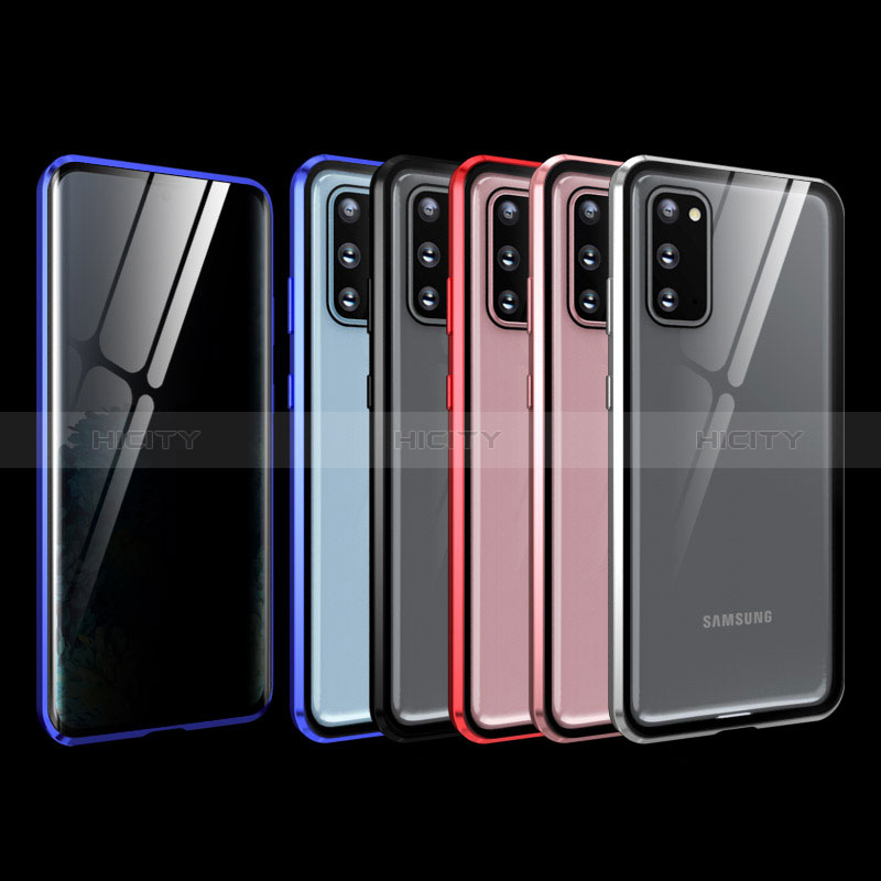 Handyhülle Hülle Luxus Aluminium Metall Rahmen Spiegel 360 Grad Ganzkörper Tasche LK1 für Samsung Galaxy S20 groß