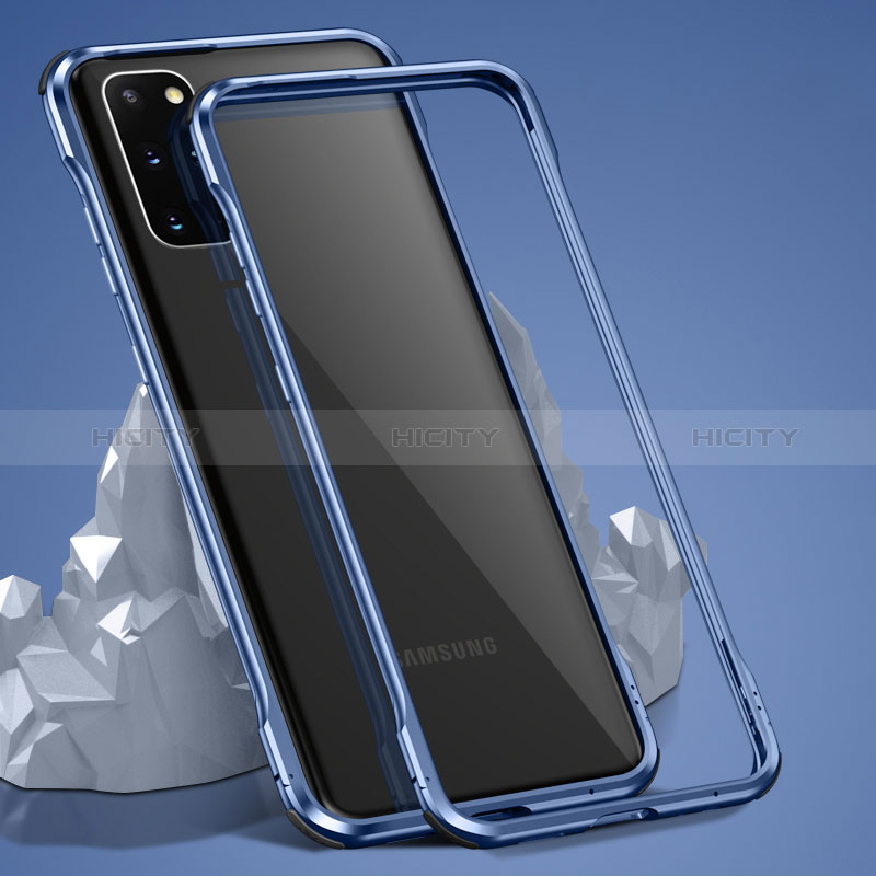 Handyhülle Hülle Luxus Aluminium Metall Rahmen Spiegel 360 Grad Ganzkörper Tasche LK3 für Samsung Galaxy S20 Plus 5G