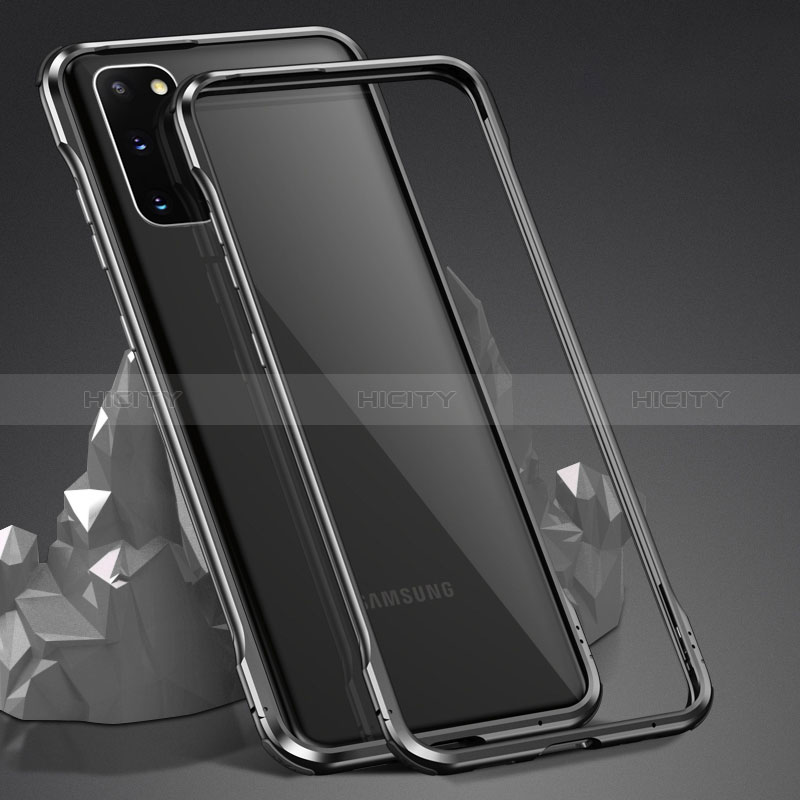 Handyhülle Hülle Luxus Aluminium Metall Rahmen Spiegel 360 Grad Ganzkörper Tasche LK4 für Samsung Galaxy S20 5G groß