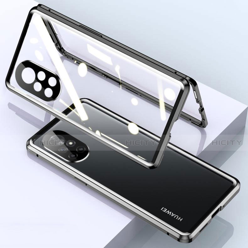 Handyhülle Hülle Luxus Aluminium Metall Rahmen Spiegel 360 Grad Ganzkörper Tasche M01 für Huawei Nova 8 Pro 5G