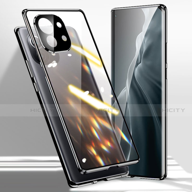 Handyhülle Hülle Luxus Aluminium Metall Rahmen Spiegel 360 Grad Ganzkörper Tasche M01 für Xiaomi Mi 11 Lite 5G NE
