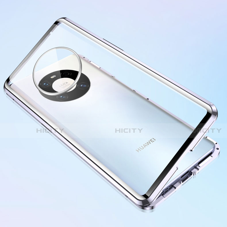 Handyhülle Hülle Luxus Aluminium Metall Rahmen Spiegel 360 Grad Ganzkörper Tasche M03 für Huawei Mate 40 Pro