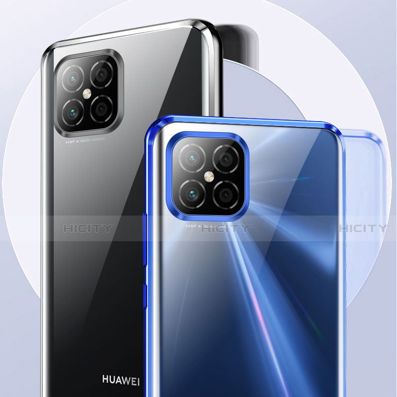 Handyhülle Hülle Luxus Aluminium Metall Rahmen Spiegel 360 Grad Ganzkörper Tasche M03 für Huawei Nova 8 SE 5G