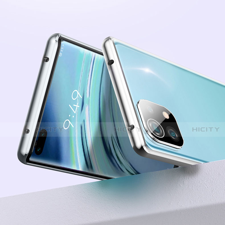 Handyhülle Hülle Luxus Aluminium Metall Rahmen Spiegel 360 Grad Ganzkörper Tasche M03 für Xiaomi Mi 11 Lite 5G