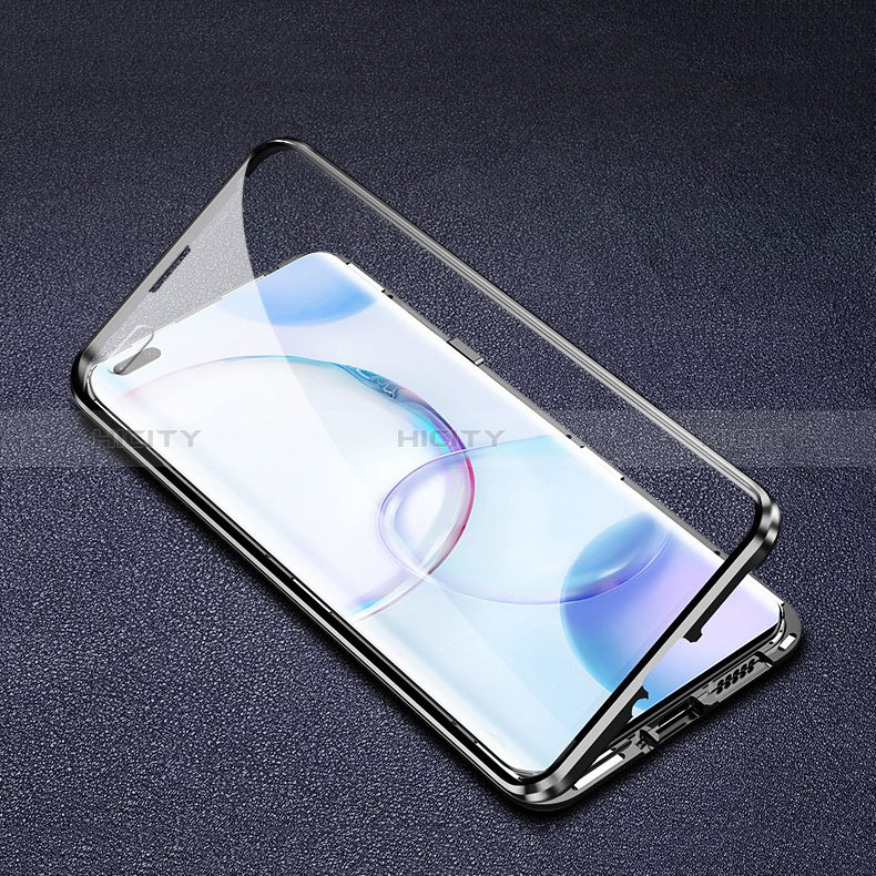 Handyhülle Hülle Luxus Aluminium Metall Rahmen Spiegel 360 Grad Ganzkörper Tasche P01 für Huawei Nova 9 Pro