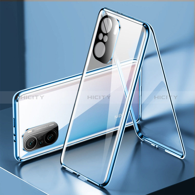 Handyhülle Hülle Luxus Aluminium Metall Rahmen Spiegel 360 Grad Ganzkörper Tasche P01 für Xiaomi Mi 11X 5G