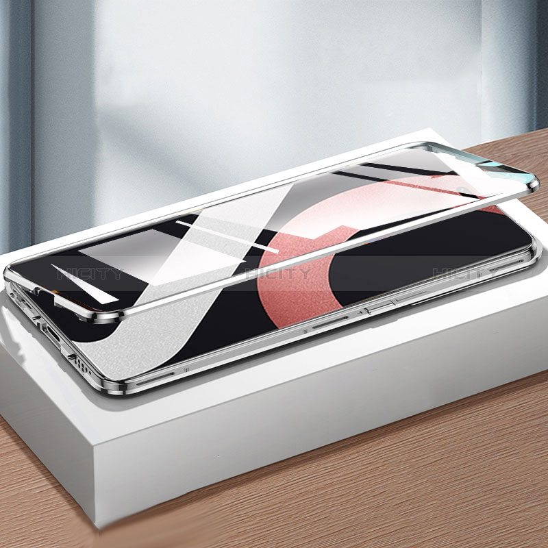 Handyhülle Hülle Luxus Aluminium Metall Rahmen Spiegel 360 Grad Ganzkörper Tasche P01 für Xiaomi Mi 12 Lite NE 5G