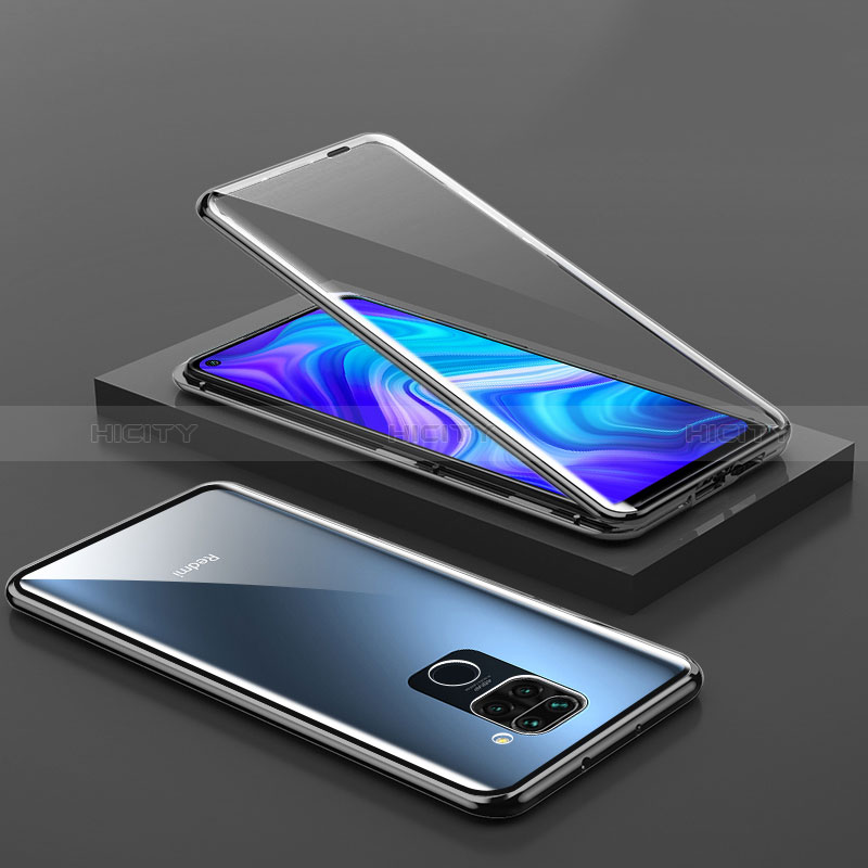 Handyhülle Hülle Luxus Aluminium Metall Rahmen Spiegel 360 Grad Ganzkörper Tasche P01 für Xiaomi Redmi 10X 4G groß
