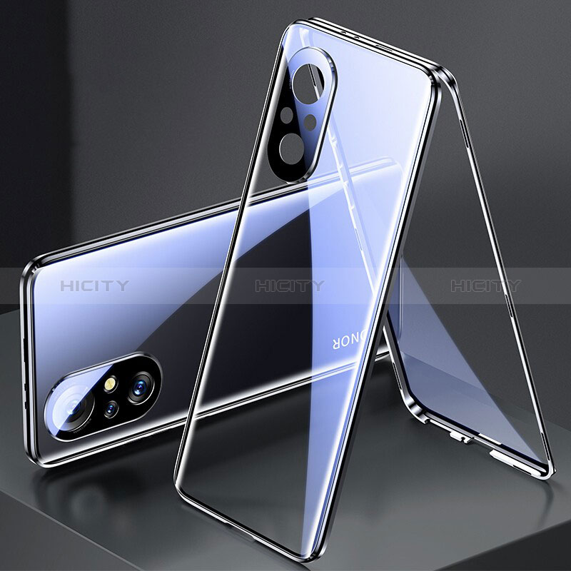 Handyhülle Hülle Luxus Aluminium Metall Rahmen Spiegel 360 Grad Ganzkörper Tasche P02 für Huawei Honor 50 SE 5G