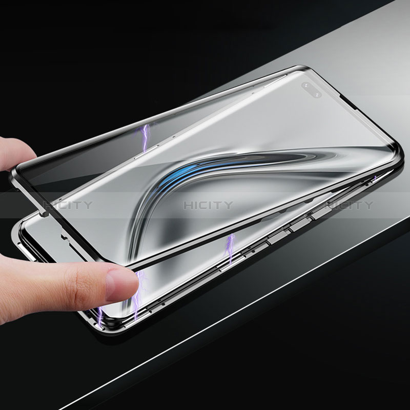 Handyhülle Hülle Luxus Aluminium Metall Rahmen Spiegel 360 Grad Ganzkörper Tasche P03 für Oppo K9 5G
