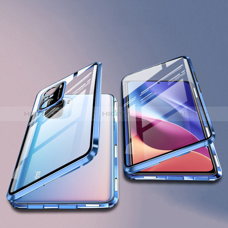 Handyhülle Hülle Luxus Aluminium Metall Rahmen Spiegel 360 Grad Ganzkörper Tasche P03 für Xiaomi Mi 11X 5G