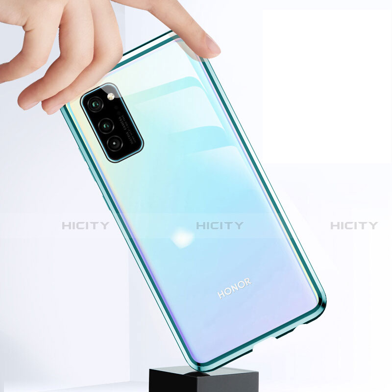 Handyhülle Hülle Luxus Aluminium Metall Rahmen Spiegel 360 Grad Ganzkörper Tasche T01 für Huawei Honor View 30 Pro 5G groß