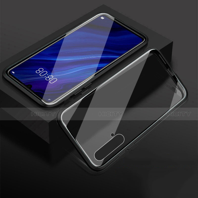 Handyhülle Hülle Luxus Aluminium Metall Rahmen Spiegel 360 Grad Ganzkörper Tasche T08 für Huawei Nova 5