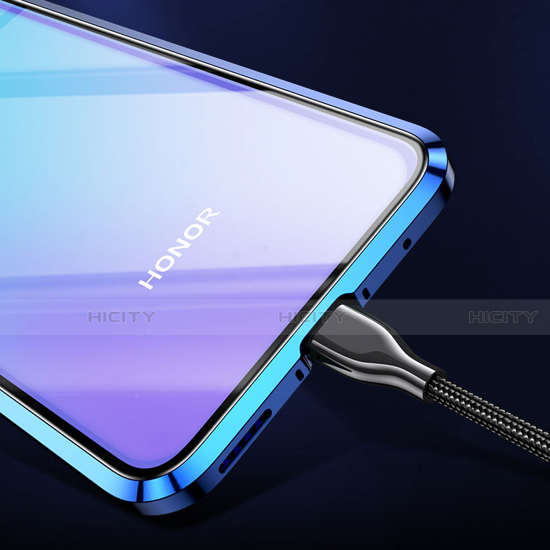 Handyhülle Hülle Luxus Aluminium Metall Rahmen Spiegel 360 Grad Tasche für Huawei Honor View 30 Pro 5G groß