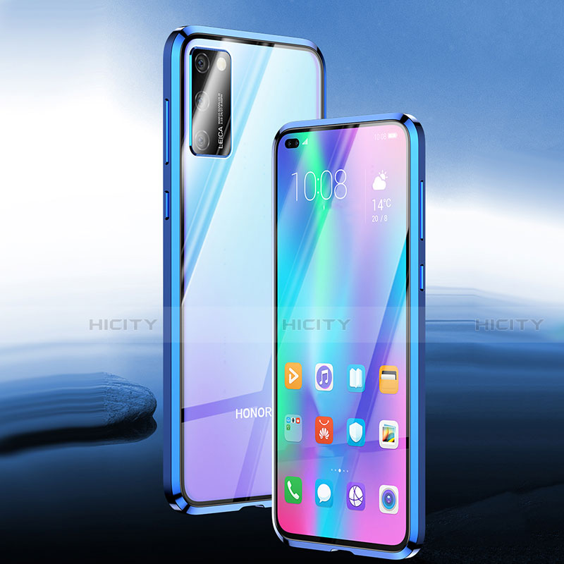 Handyhülle Hülle Luxus Aluminium Metall Rahmen Spiegel 360 Grad Tasche für Huawei Honor View 30 Pro 5G groß