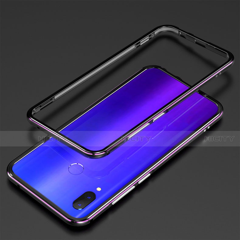 Handyhülle Hülle Luxus Aluminium Metall Rahmen Spiegel 360 Grad Tasche für Huawei P Smart+ Plus