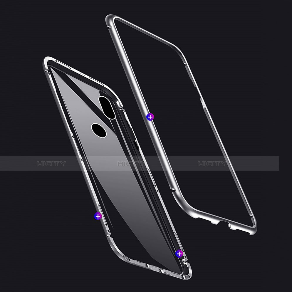 Handyhülle Hülle Luxus Aluminium Metall Rahmen Spiegel 360 Grad Tasche für Xiaomi Redmi Note 7