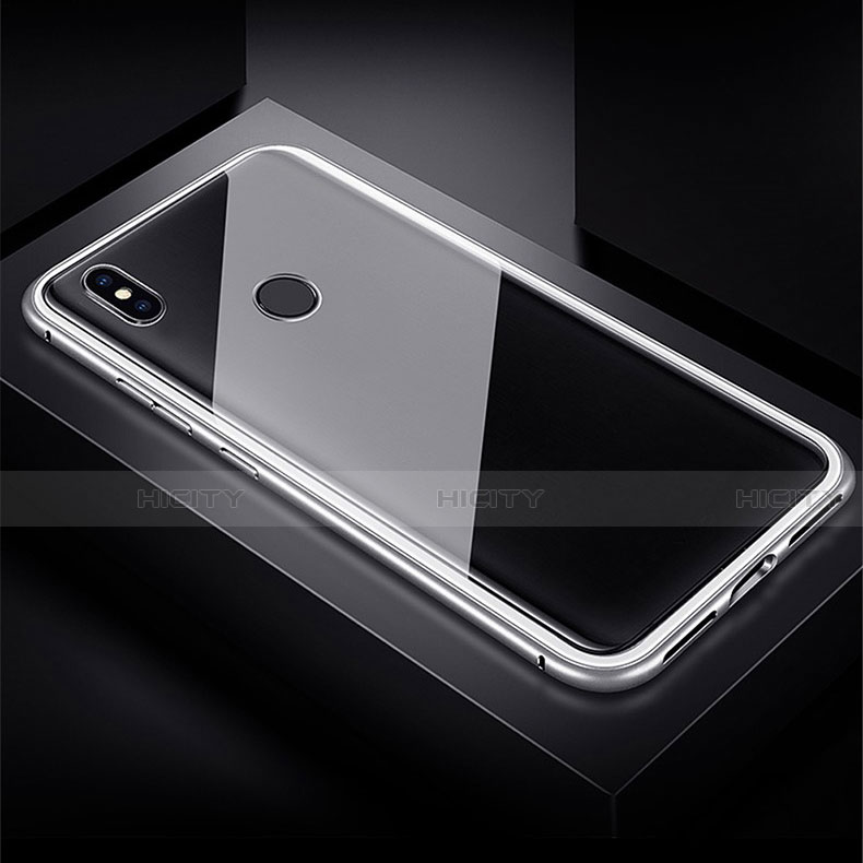 Handyhülle Hülle Luxus Aluminium Metall Rahmen Spiegel 360 Grad Tasche für Xiaomi Redmi Note 7