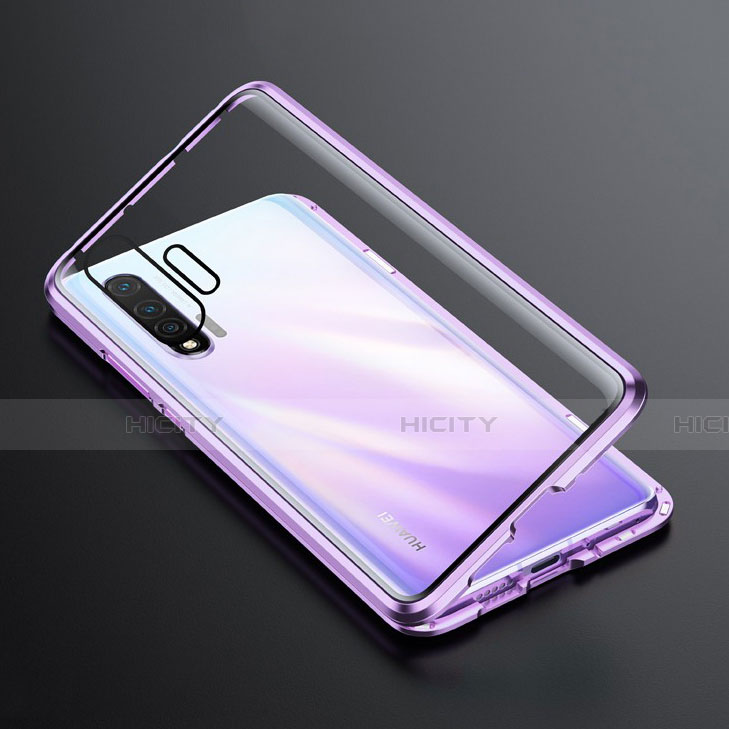 Handyhülle Hülle Luxus Aluminium Metall Rahmen Spiegel 360 Grad Tasche M01 für Huawei Nova 6 groß