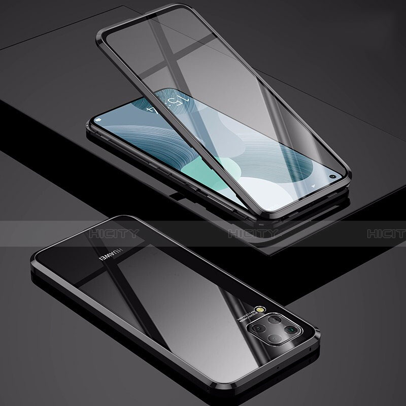 Handyhülle Hülle Luxus Aluminium Metall Rahmen Spiegel 360 Grad Tasche M01 für Huawei Nova 7i