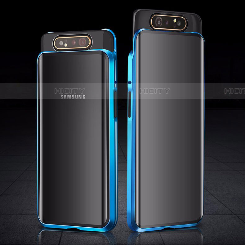 Handyhülle Hülle Luxus Aluminium Metall Rahmen Spiegel 360 Grad Tasche M01 für Samsung Galaxy A90 4G