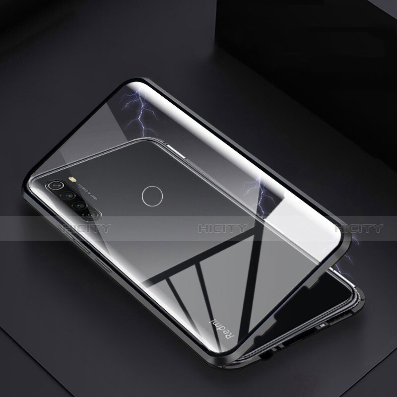 Handyhülle Hülle Luxus Aluminium Metall Rahmen Spiegel 360 Grad Tasche M01 für Xiaomi Redmi Note 8 (2021)