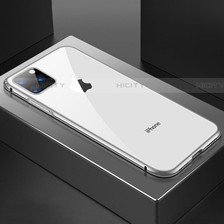 Handyhülle Hülle Luxus Aluminium Metall Rahmen Spiegel 360 Grad Tasche M04 für Apple iPhone 11 Pro Max