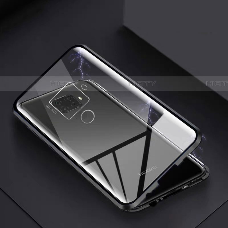 Handyhülle Hülle Luxus Aluminium Metall Rahmen Spiegel 360 Grad Tasche M07 für Huawei Nova 5i Pro groß